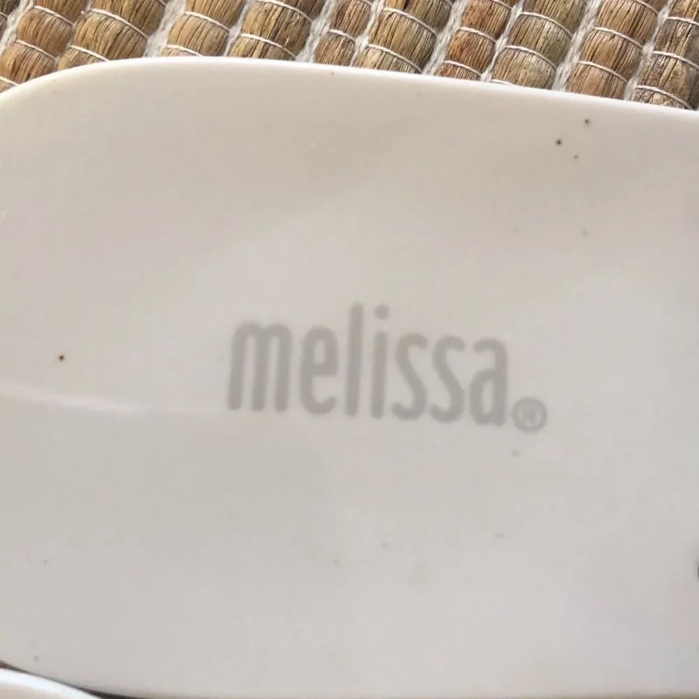 Melissa Silver star bow jelly sandals size 9